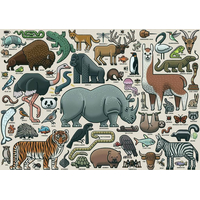 RAVENSBURGER Puzzle Divoká zvířata 1000 dílků