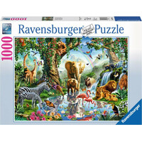 RAVENSBURGER Puzzle Dobrodružství v džungli 1000 dílků