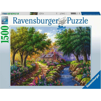RAVENSBURGER Puzzle Domek u řeky 1500 dílků
