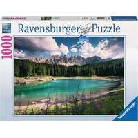 RAVENSBURGER Puzzle Jezero v Dolomitech 1000 dílků
