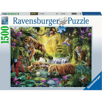 RAVENSBURGER Puzzle Pokojní tygři 1500 dílků