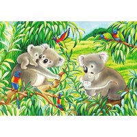 RAVENSBURGER Puzzle Koaly a pandy 2x24 dílků