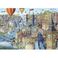 RAVENSBURGER Puzzle Kolem Velké Británie a Irska 1000 dílků