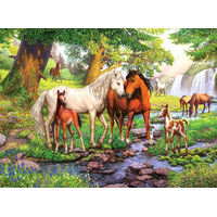RAVENSBURGER Puzzle Koně u řeky XXL 300 dílků