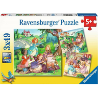 RAVENSBURGER Puzzle Malé princezny 3x49 dílků