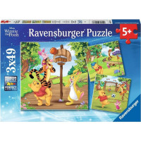 RAVENSBURGER Puzzle Medvídek Pú 3x49 dílků
