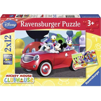 RAVENSBURGER Puzzle Mickey Mouse s přáteli 2x12 dílků