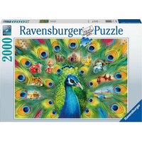 RAVENSBURGER Puzzle Země pávů 2000 dílků