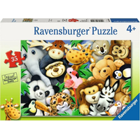 RAVENSBURGER Puzzle Plyšáci 35 dílků