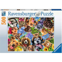 RAVENSBURGER Puzzle Psí selfie 500 dílků