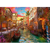 RAVENSBURGER Puzzle Romantické Benátky 1000 dílků