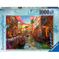 RAVENSBURGER Puzzle Romantické Benátky 1000 dílků