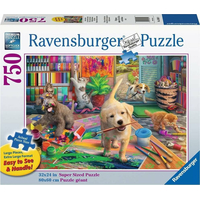 RAVENSBURGER Puzzle Roztomilí umělci XL 750 dílků
