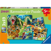 RAVENSBURGER Puzzle Scooby Doo: Noční děsy 3x49 dílků