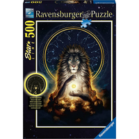 RAVENSBURGER Svítící puzzle Zářící lev 500 dílků