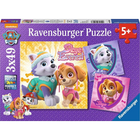 RAVENSBURGER Puzzle Tlapková patrola: Dívčí síla 3x49 dílků