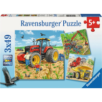 RAVENSBURGER Puzzle Velké stroje 3x49 dílků