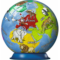 RAVENSBURGER Puzzleball Dětský globus se zvířaty (anglický) 72 dílků