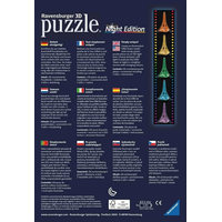 RAVENSBURGER Svítící 3D puzzle Noční edice Eiffelova věž 216 dílků