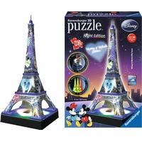 RAVENSBURGER Svítící 3D puzzle Noční edice Eiffelova věž Disney 216 dílků
