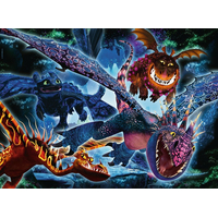 RAVENSBURGER Svítící puzzle Jak vycvičit draka III XXL 100 dílků