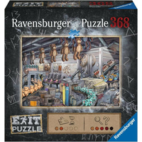 RAVENSBURGER Únikové EXIT puzzle Továrna na hračky 368 dílků