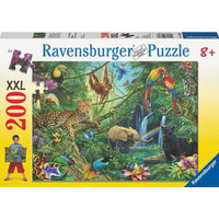 RAVENSBURGER Puzzle Zvířata v džungli XXL 200 dílků