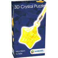 HCM KINZEL 3D Crystal puzzle přívěsek Mini hvězda 14 dílků