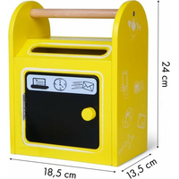 ECOTOYS Dřevěná Poštovní schránka