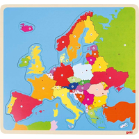 GOKI Dřevěné puzzle Mapa Evropy 35 dílků