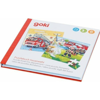 GOKI Magnetická puzzle kniha Hasičský sbor 2x20 dílků