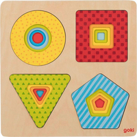 GOKI Vícevrstvá vkládačka Geometrické tvary 4v1