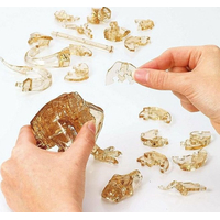 HCM KINZEL 3D Crystal puzzle Tyranosaurus žlutý 49 dílků