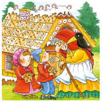 GOKI Dřevěné kostky Pohádky, 9 kostek