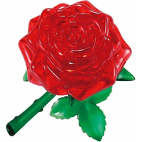 HCM KINZEL 3D Crystal puzzle Růže červená 44 dílků