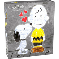 HCM KINZEL 3D Crystal puzzle Snoopy a Charlie Brown 77 dílků