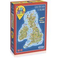 GIBSONS Vzdělávací puzzle Mapa Velké Británie a Irska 150 dílků