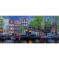 GIBSONS Panoramatické puzzle Amsterdam 636 dílků