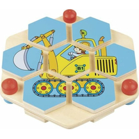 GOKI Puzzle hexagon Stavební stroje