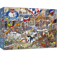 GIBSONS Puzzle Miluji víkend 1000 dílků