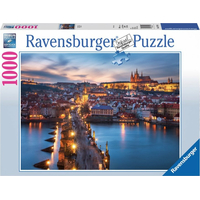 RAVENSBURGER Puzzle Noční Praha, Česká republika 1000 dílků