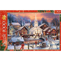 TREFL Puzzle Bílé Vánoce 1000 dílků