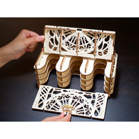 UGEARS 3D puzzle Karetní stojánek 77 dílků