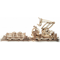 UGEARS 3D puzzle Železniční jeřáb - manipulátor 354 dílků