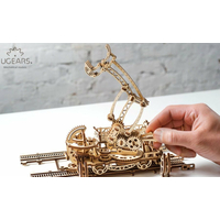 UGEARS 3D puzzle Železniční jeřáb - manipulátor 354 dílků