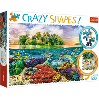 TREFL Crazy Shapes puzzle Tropický ostrov 600 dílků