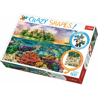 TREFL Crazy Shapes puzzle Tropický ostrov 600 dílků