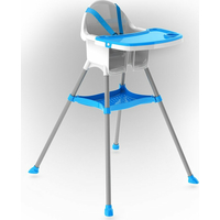 DOLONI Jídelní židlička bílo-modrá