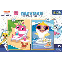 TREFL Oboustranné puzzle Baby Shark BABY MAXI 2x10 dílků