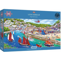 GIBSONS Panoramatické puzzle Přístav Looe, Cornwall 636 dílků